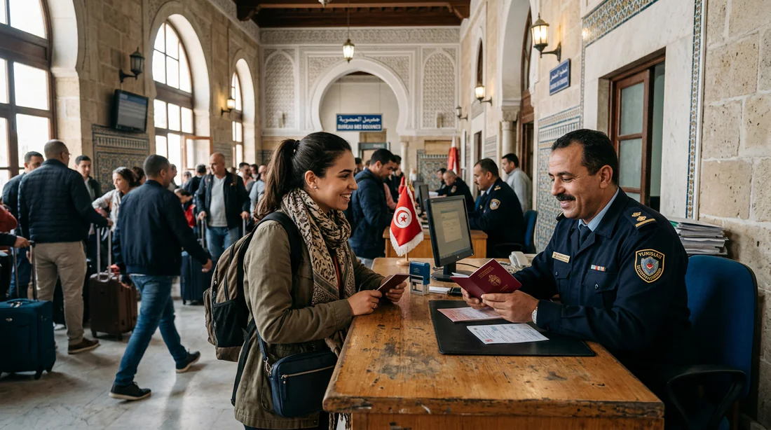 Contrôle douanier et formalités pour les séjours de longue durée en Tunisie